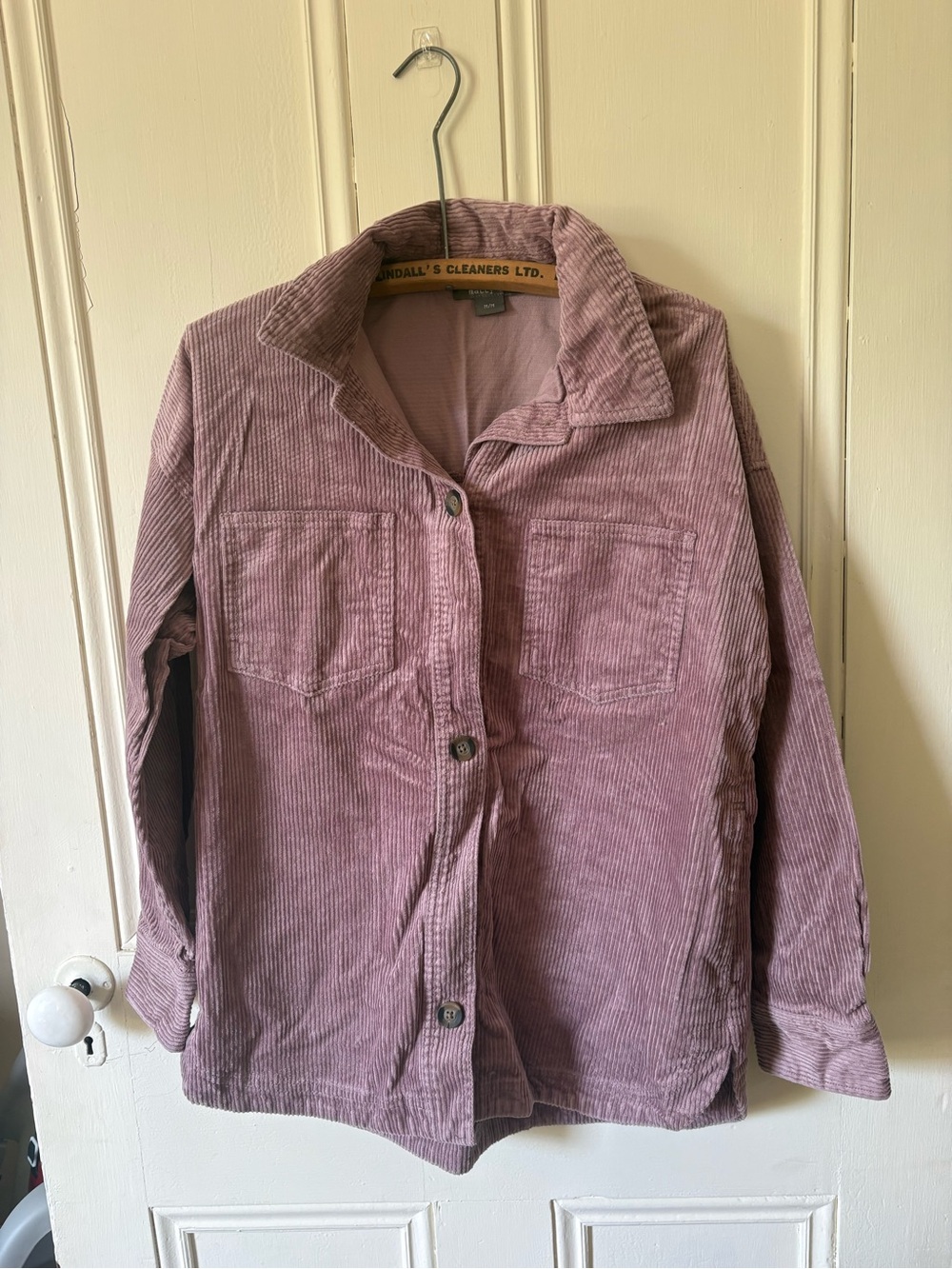 Matty M Corduroy Shacket in Mauve purple
